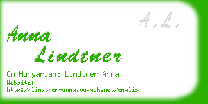 anna lindtner business card
